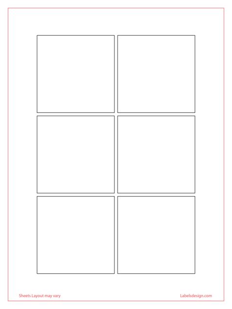 Design of a 3x3 Label Template