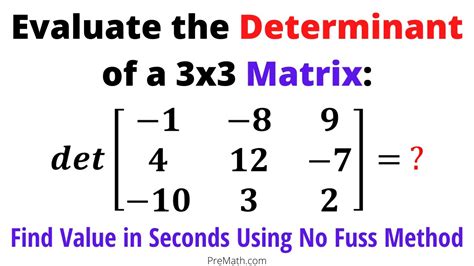 3x3 Matrix Determinant Calculator