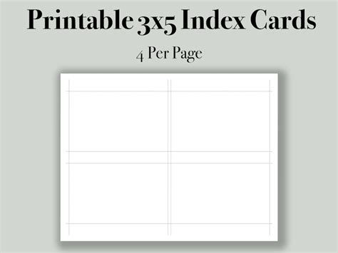 3x5 Index Card Template Design 1