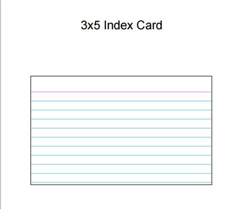 3x5 Index Card Template Pdf 9