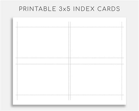 Image of 3x5 index card templates