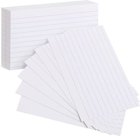 A researcher using 3x5 note cards