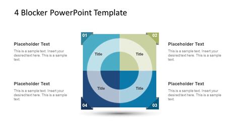 Example of a 4 Blocker PowerPoint Template