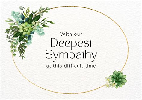 Sympathy 4-fold card template