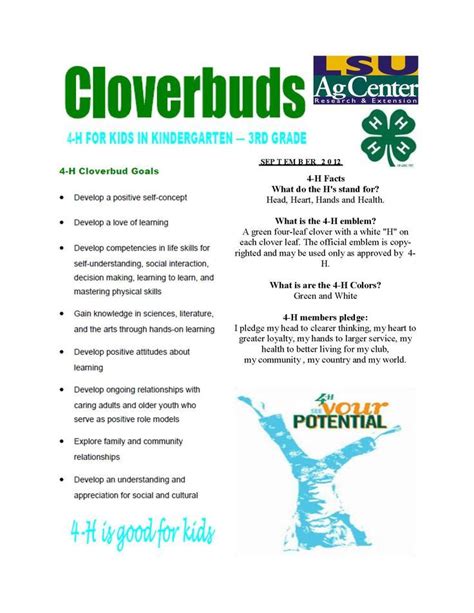 4-H Clover Workbooks