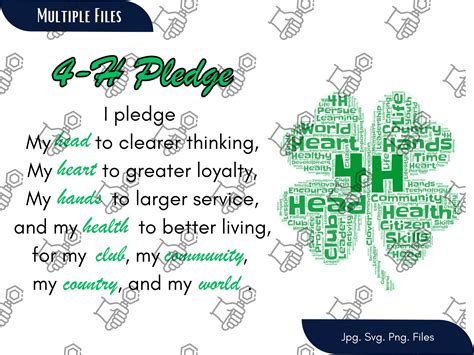 4-H Pledge Template