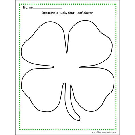 Four-Leaf Clover Worksheets