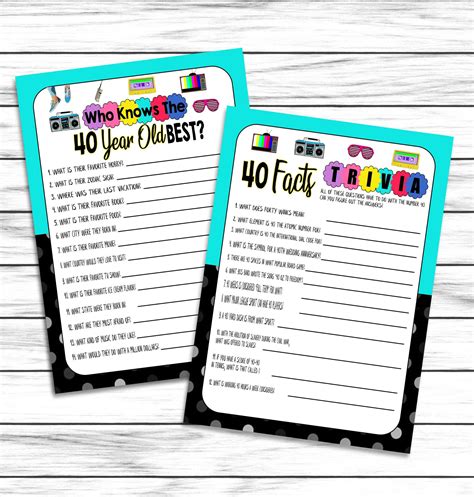 40th birthday activities ideas