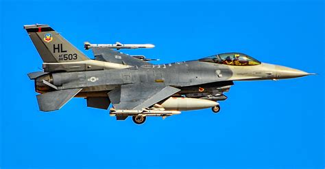 F-16 Fighting Falcon of the 421st Fighter Squadron in flight