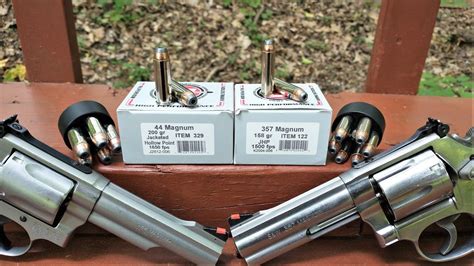 A comparison of the.44 Special and.357 Magnum cartridges