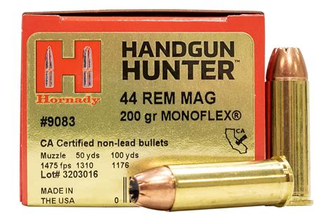 Hunting loads for the.44 Remington Magnum cartridge