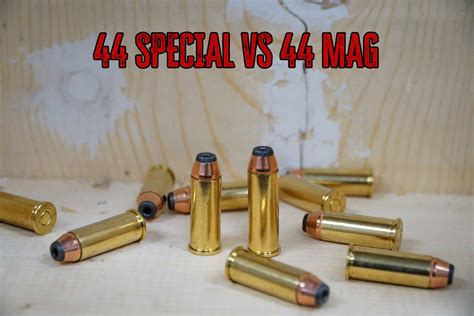 A comparison chart showing the.44 Special's recoil and power compared to the.44 Magnum