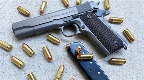 Colt M1911 pistol, the first firearm to chamber the.45 ACP