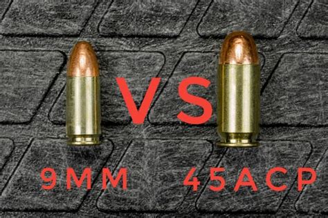 45 ACP vs 9mm Stopping Power