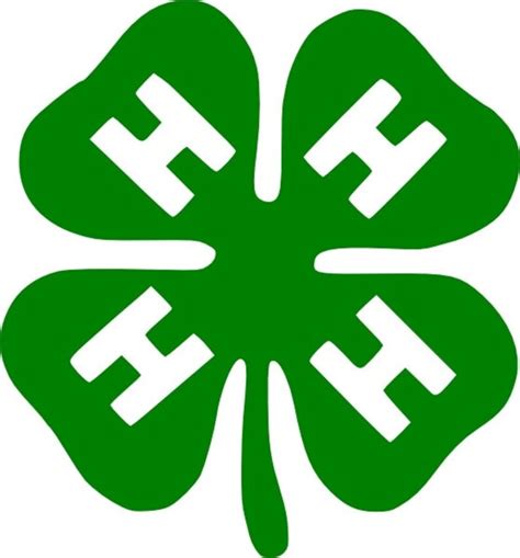 4H symbol with animals