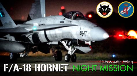 4th MAW F/A-18 Hornet at night