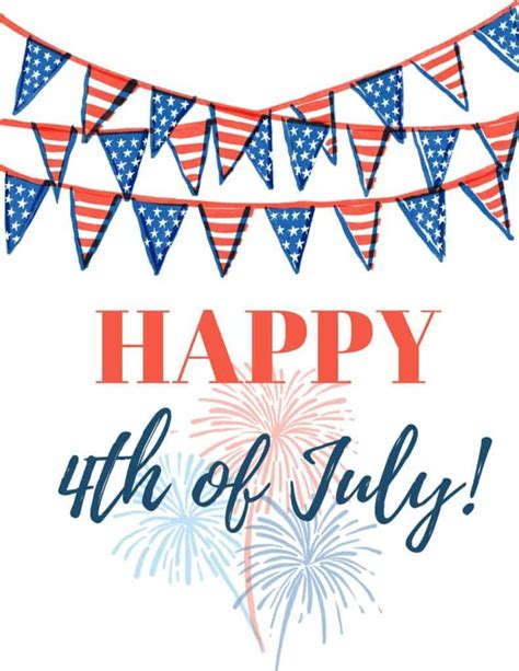 4th of July Sign Template 8