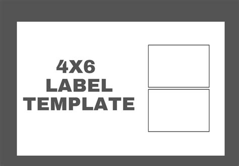 4x6 Label Template for Google Docs