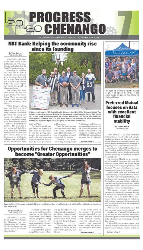 5 ways the Chenango County Evening Sun supports the community