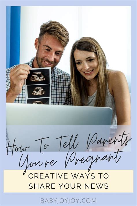 Creative ways to share pregnancy news