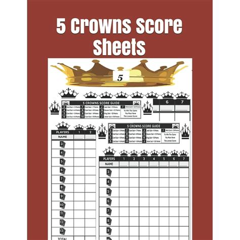 5 Crowns Score Sheet Example