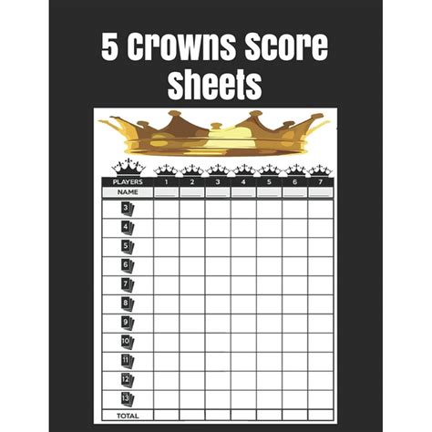 5 Crowns Score Sheet Printables for Different Occasions