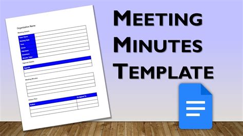 5 Essential Minutes Template in Google Docs