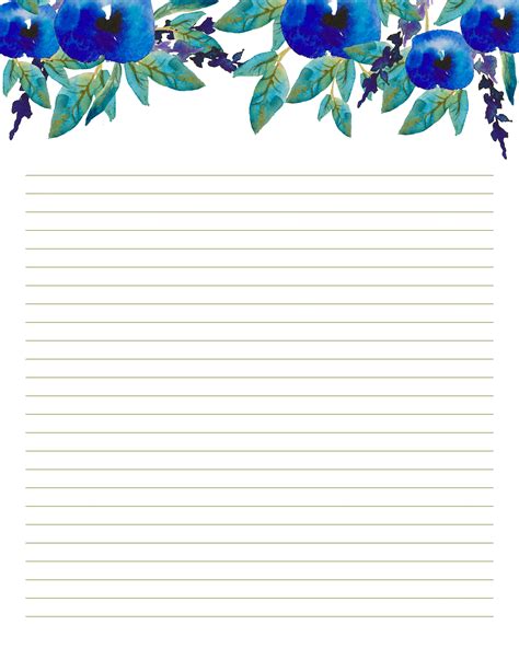 5-lined stationery papers with a colorful design