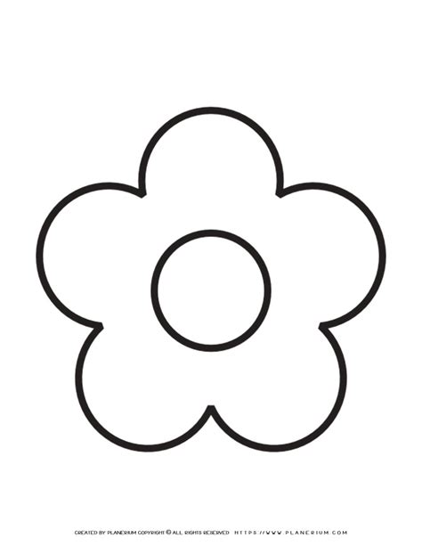 5 Petal Flower Template Inspiration