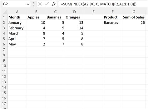 Ways To Use Excel Sum Index Match