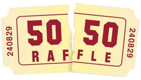 50/50 Raffle Ticket Template