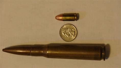 Image of a.50 caliber bullet in action