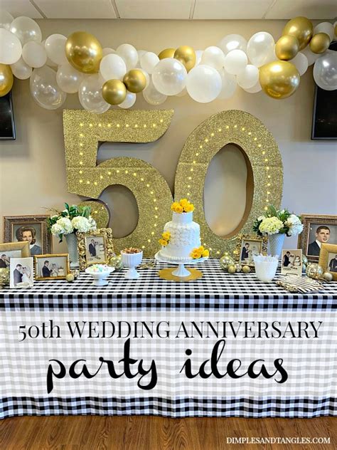 50th Anniversary Celebration Ideas Example