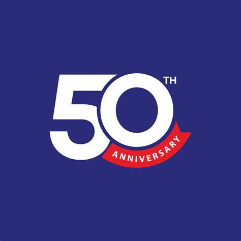 50th Anniversary Logo Template Free Download