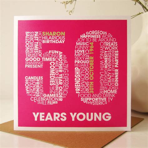 50th Birthday Card Ideas 2