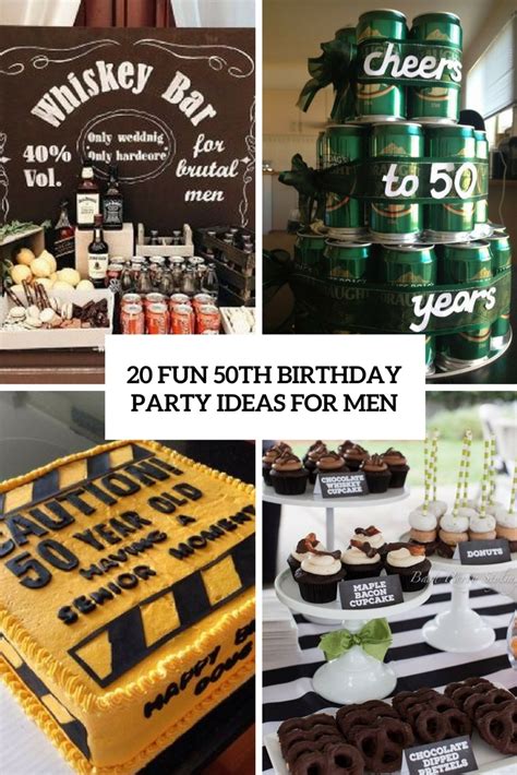 50th birthday ideas for men