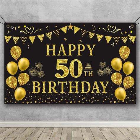 50th Birthday Party Banners