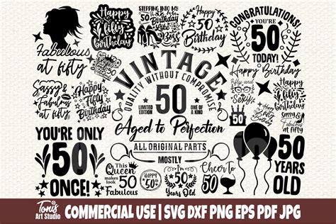 50th Birthday SVG Design