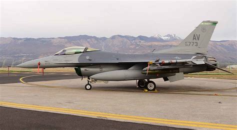 A 555th Fighter Squadron F-16 Fighting Falcon