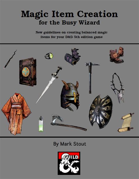 Tips for 5e Magic Item Creation