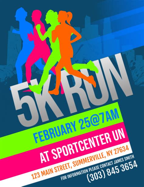 5k run flyer template 10