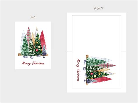 5x7 Christmas Card Size