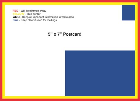 5x7 Postcard Template