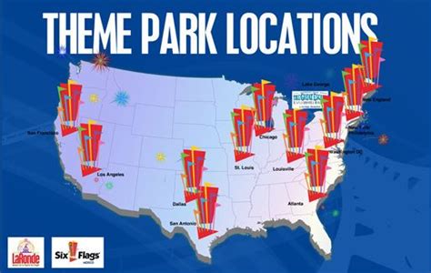 6 Flags Park Locations