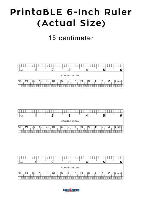 Benefits of a 6 Inch Printable Ruler Template