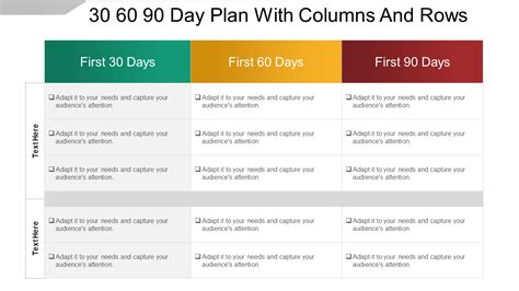 60 Day Plan Template