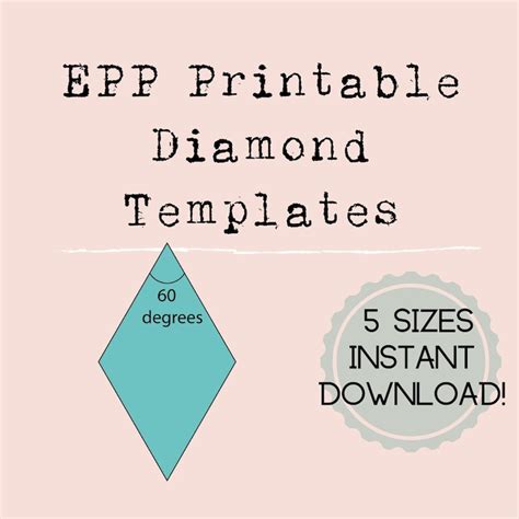 60-Degree Diamond Template Crafting