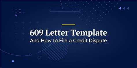 609 Letter Template