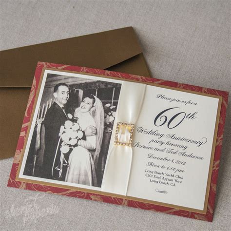 60th Anniversary Invitation Ideas for Parents