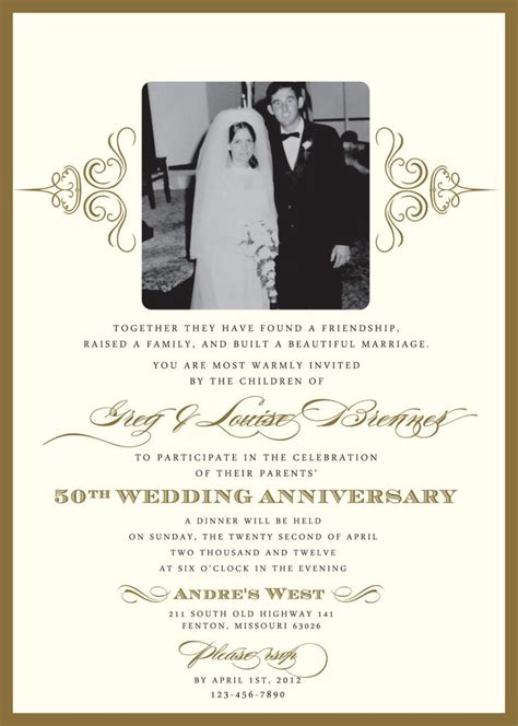 60th Anniversary Invitation Wording